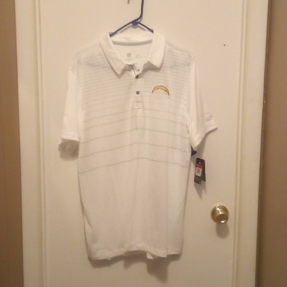 NWT NFL Onfield Dy-Fit Los Angeles Chargers Polo Shirt - Size Large - Picture 1 of 13